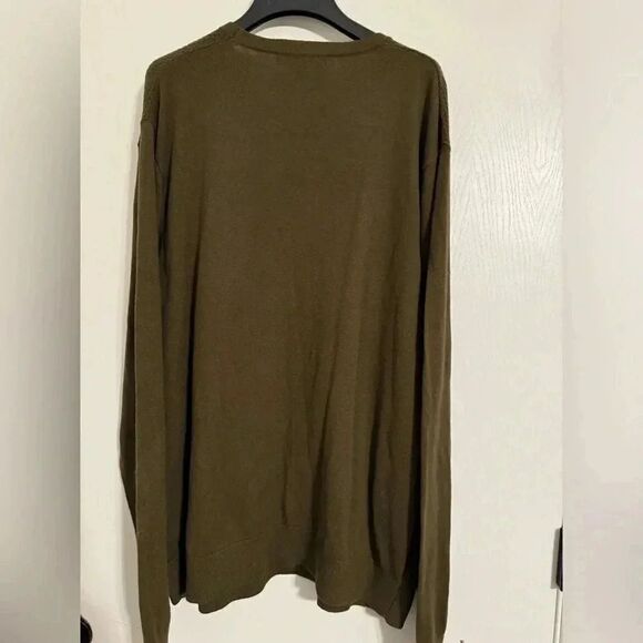 MK Mens Sweater | Size XL | Dark Olive Green - Picture 3 of 7